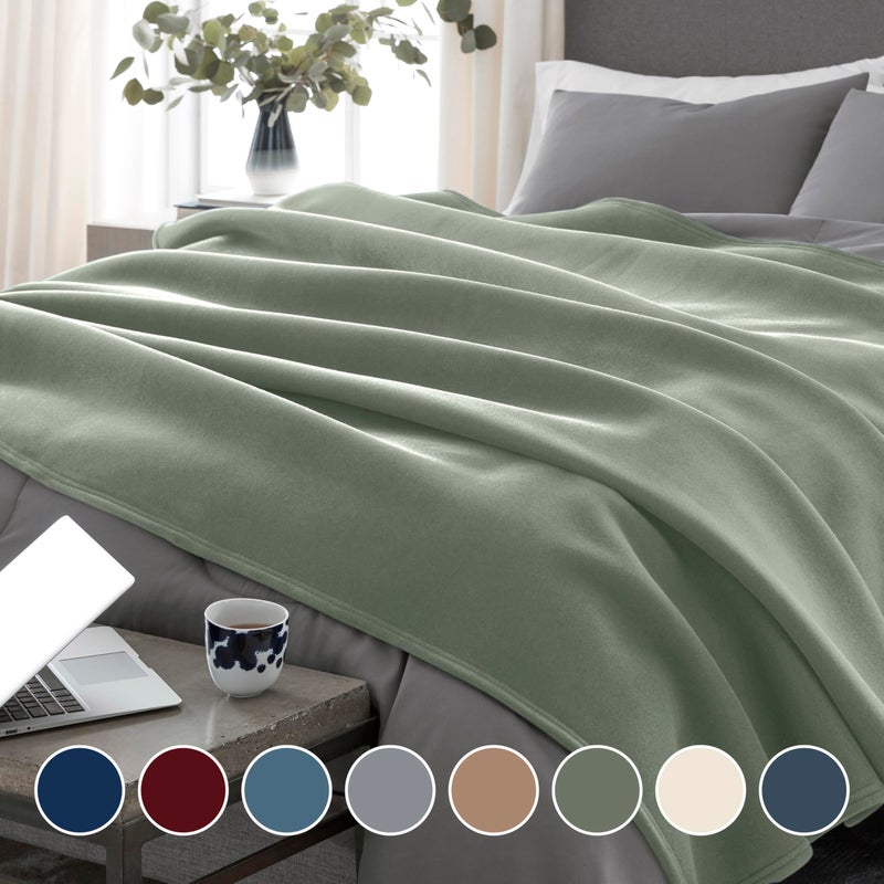 Vellux 1B05556 Orignal Full/Queen Moss Blanket, Green - Image 2